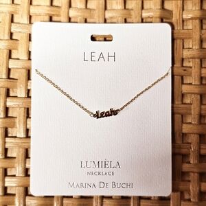 Lumiela Name Necklace Marina De Buchi- Leah